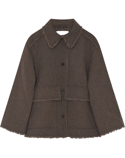Day Birger et Mikkelsen - Harry Heavy Wool Twill Jakke - Chocolate Chip